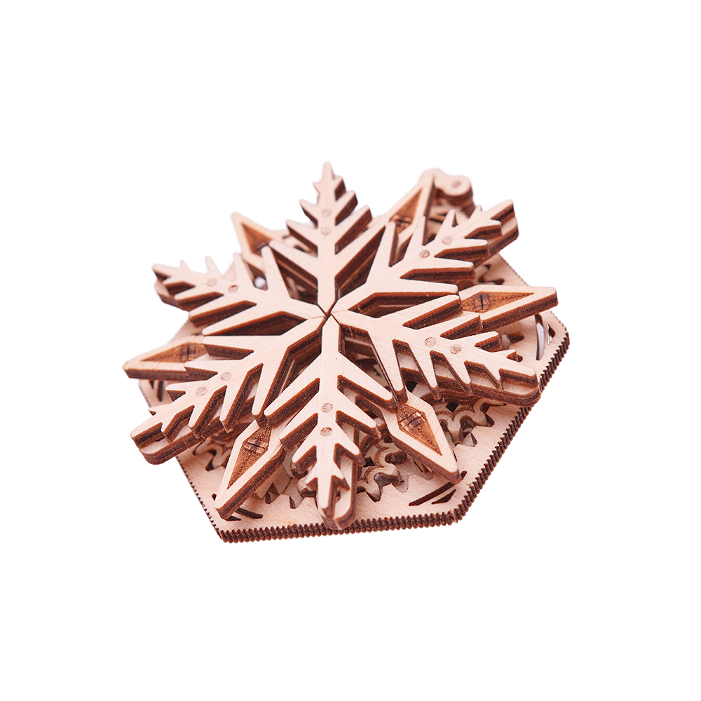 Woodik Snowflakes