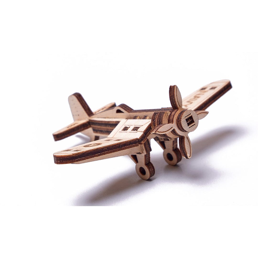 Woodik Set of Mini 3D Puzzles №1 Planes and Astronaut